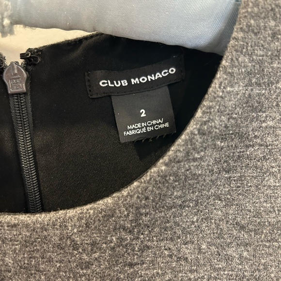 Super cute and soft gray Club Monaco sleeveless dress. - Picture 3 of 3